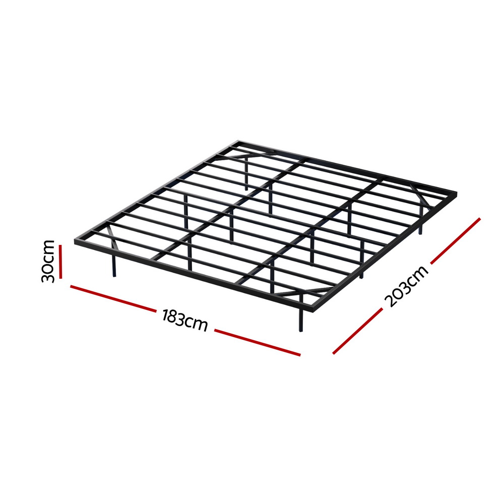 Artiss King Bed Frame,Floating Metal Bed Frame with Smart LED Lights - Sturdy Metal Platform Bed Base, Silent Design, Tool-Free Assembly, 300KG Capacity for Home/Hotel/Master Bedroom - Image 2
