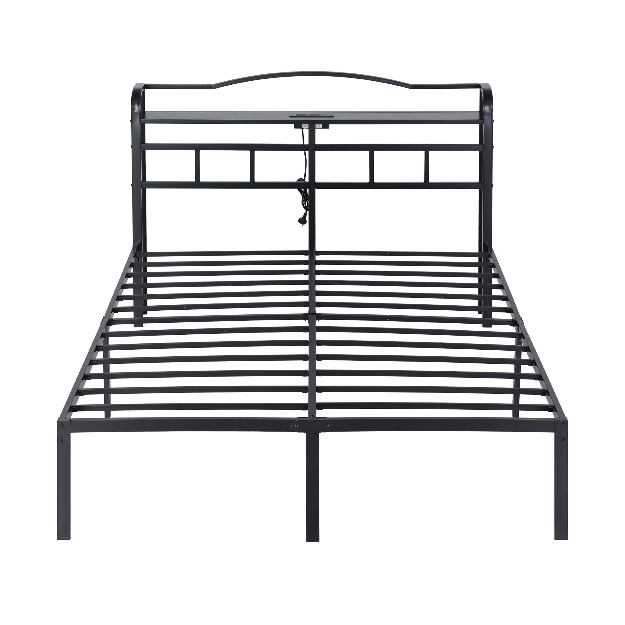 Artiss Bed Frame Queen Size with Charging Station WAVE - Image 3