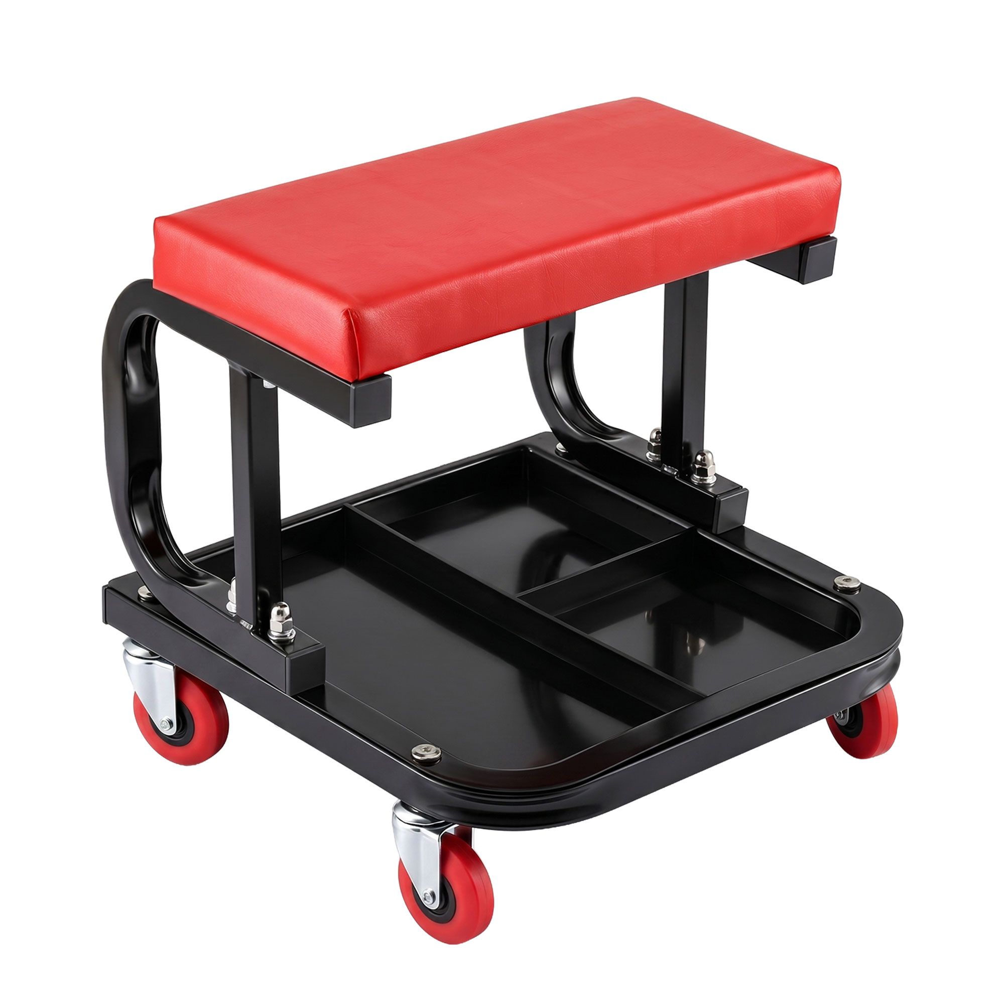 Giantz Creeper Seat Rolling Mechanic Stool with Tool Tray Heavy Duty 36x36cm - Image 1