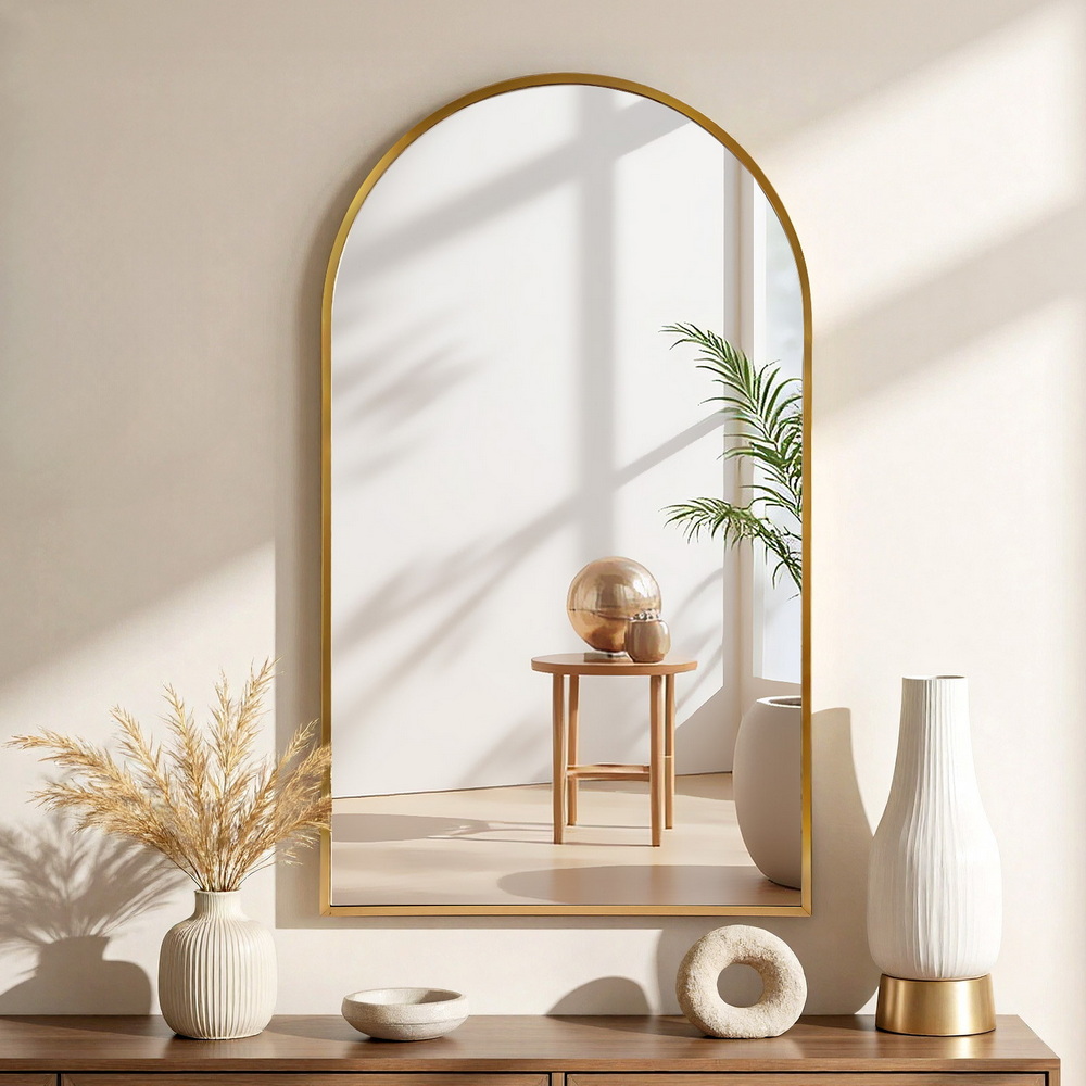Embellir 86x50cm Arched Wall Mirror Vanity Makeup Home Decor - Image 7