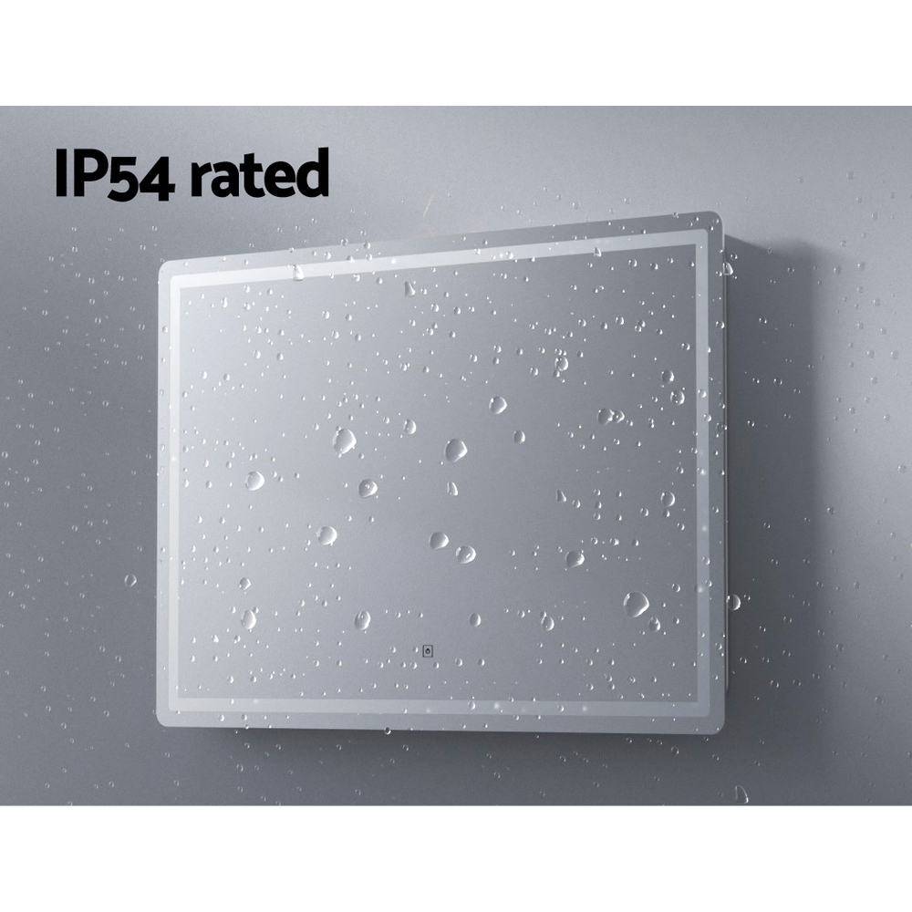 Embellir Wall Mirror 100X70CM with LED Light Bathroom Home Decor Round Rectangle - Image 5