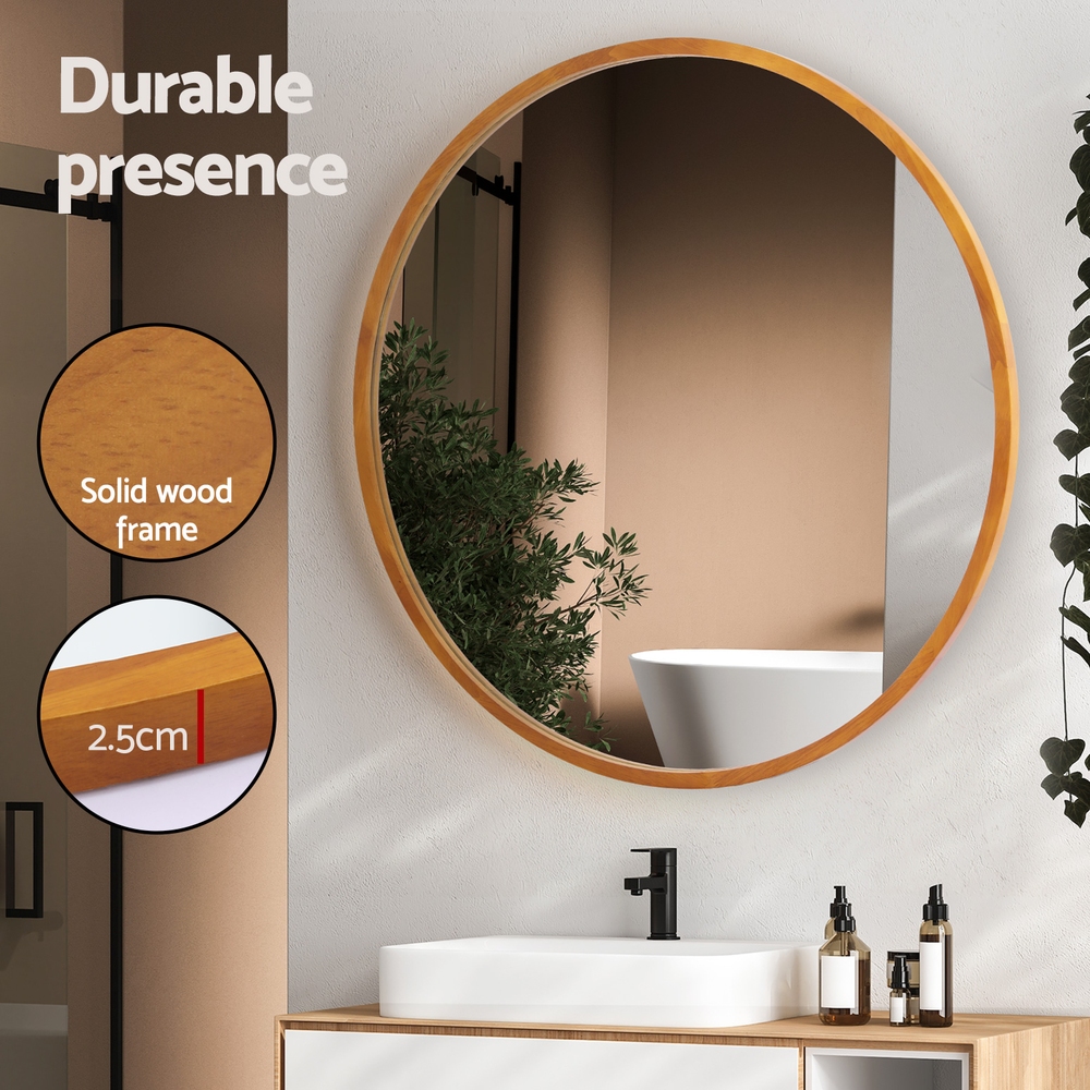Embellir Wall Mirror Wooden Makeup 80cm - Image 6
