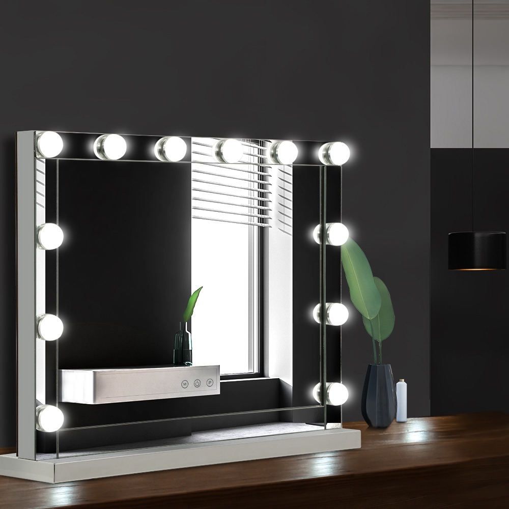 Embellir Makeup Mirror Hollywood with Light Frame Vanity Dimmable Wall 12 LED - Image 7
