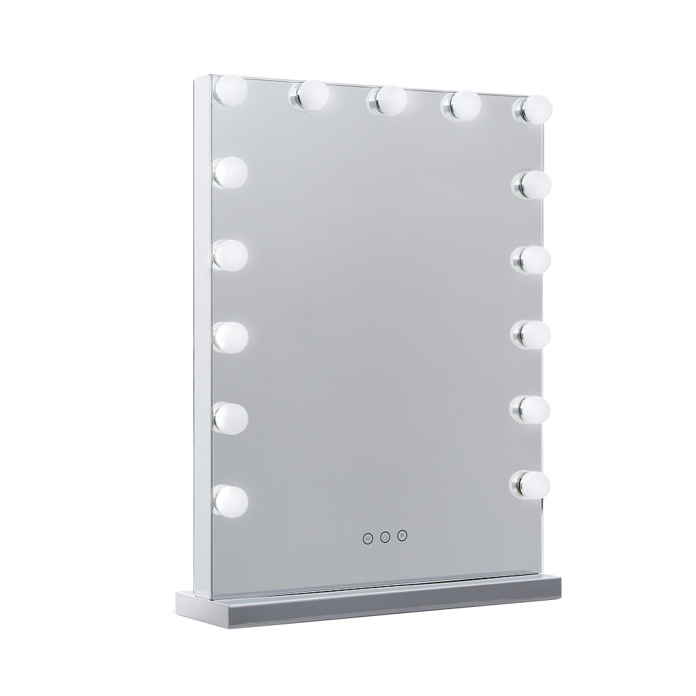 Embellir Makeup Mirror 43x61cm Hollywood Vanity with LED Light Tabletop Wall - Image 8