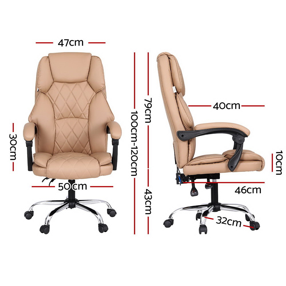 Artiss Massage Office Chair Computer Chairs High Back - Image 2