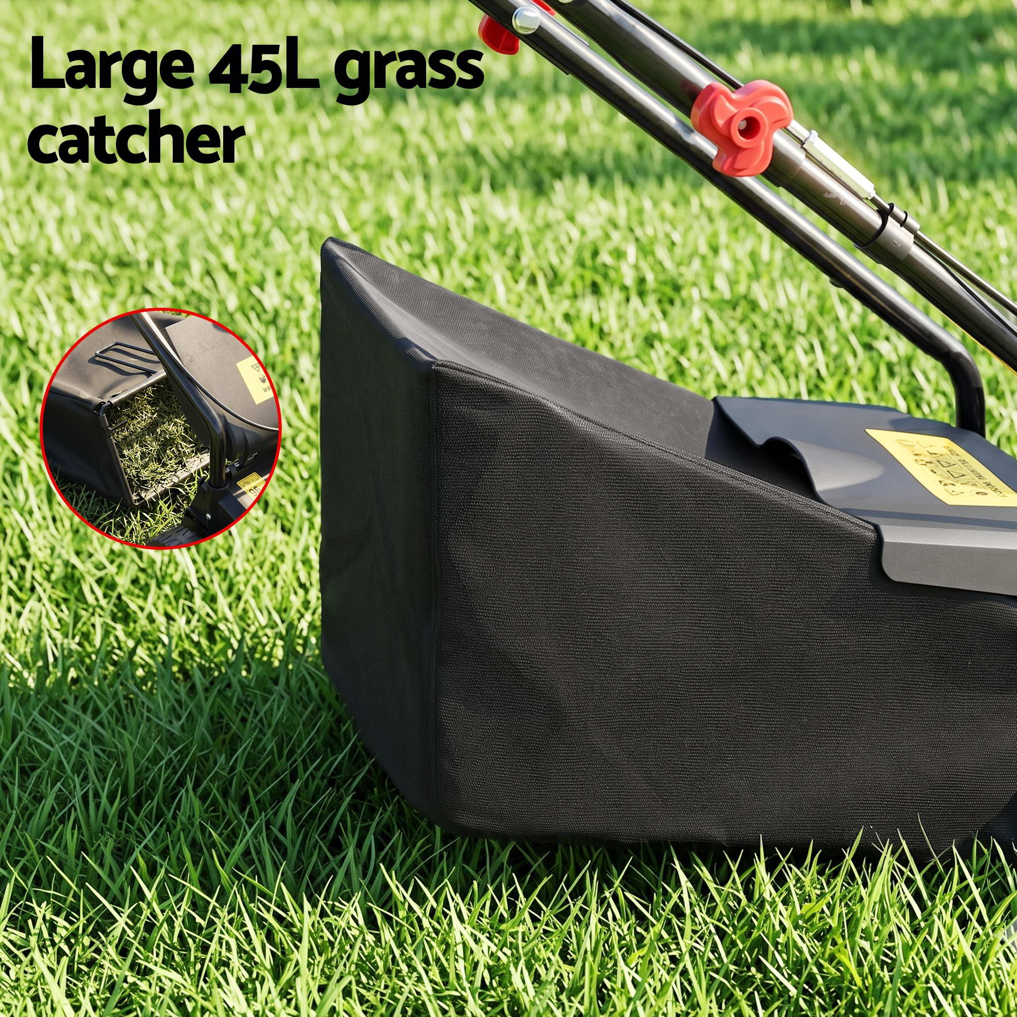 Giantz Petrol Lawn Mower 149cc 4 Stroke Hand Push 16in Grass Cutter Lawnmower - Image 8