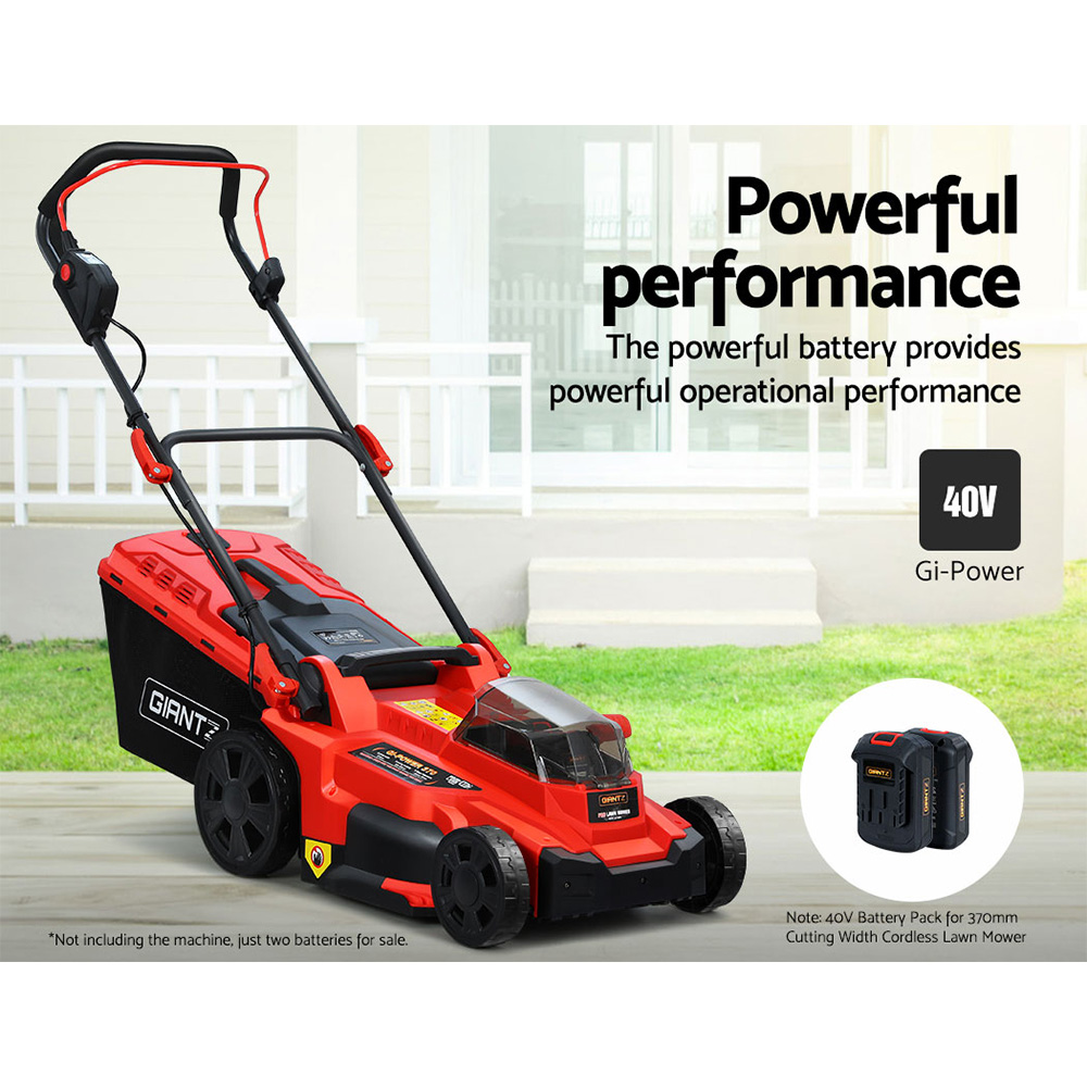 Giantz Lawn Mower 40V Battery Only Cordless 20V x2 Fits LI37 - Image 6