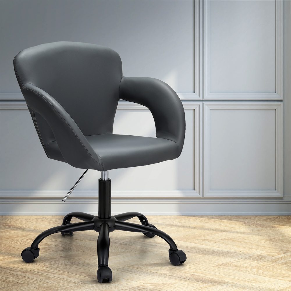 Artiss Office Chair Mid Back Grey - Image 1