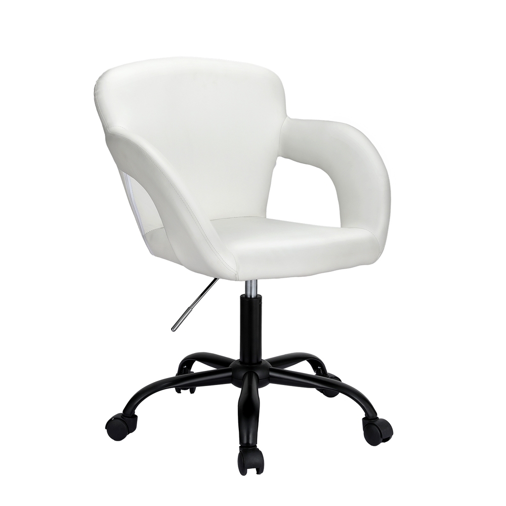 Artiss Office Chair Mid Back White - Image 7