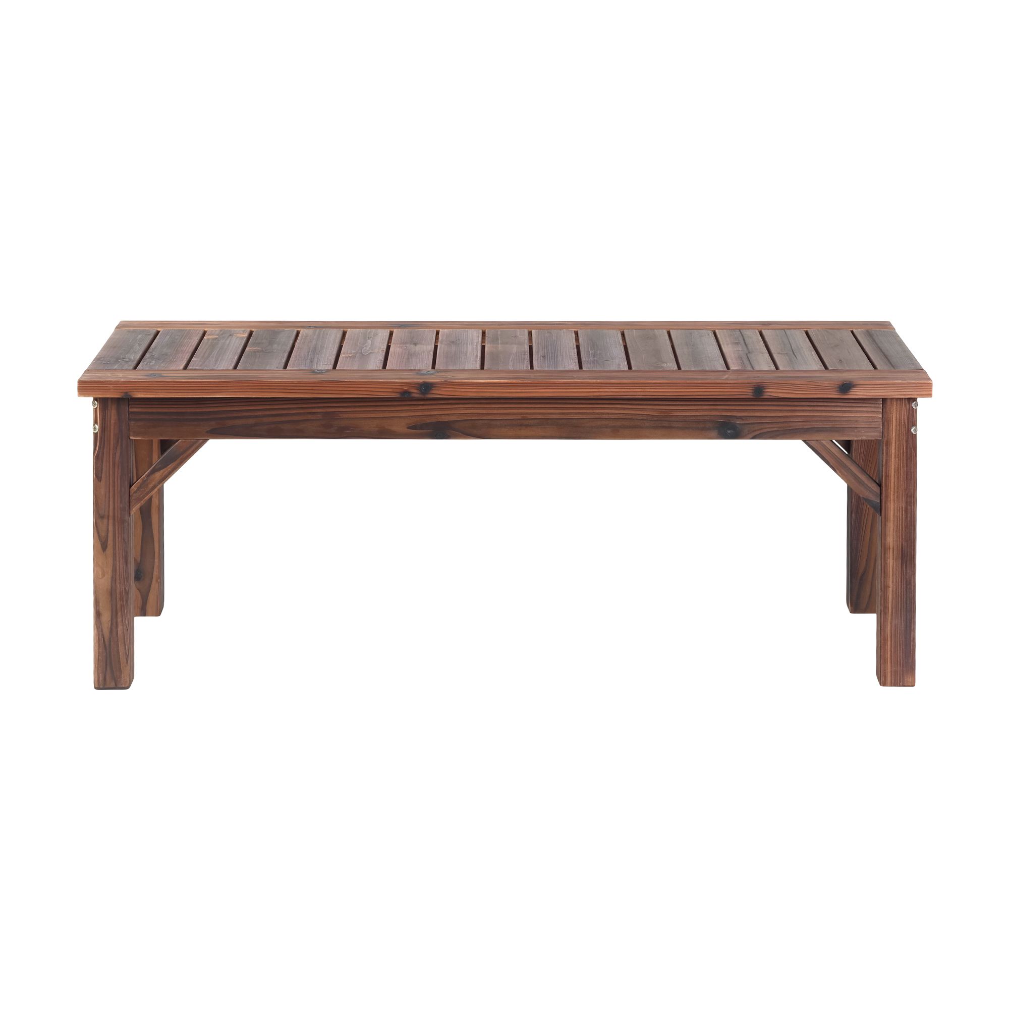 Gardeon Garden Benches Garden Seating Backless Timber Seat 120cm Brown - Image 4