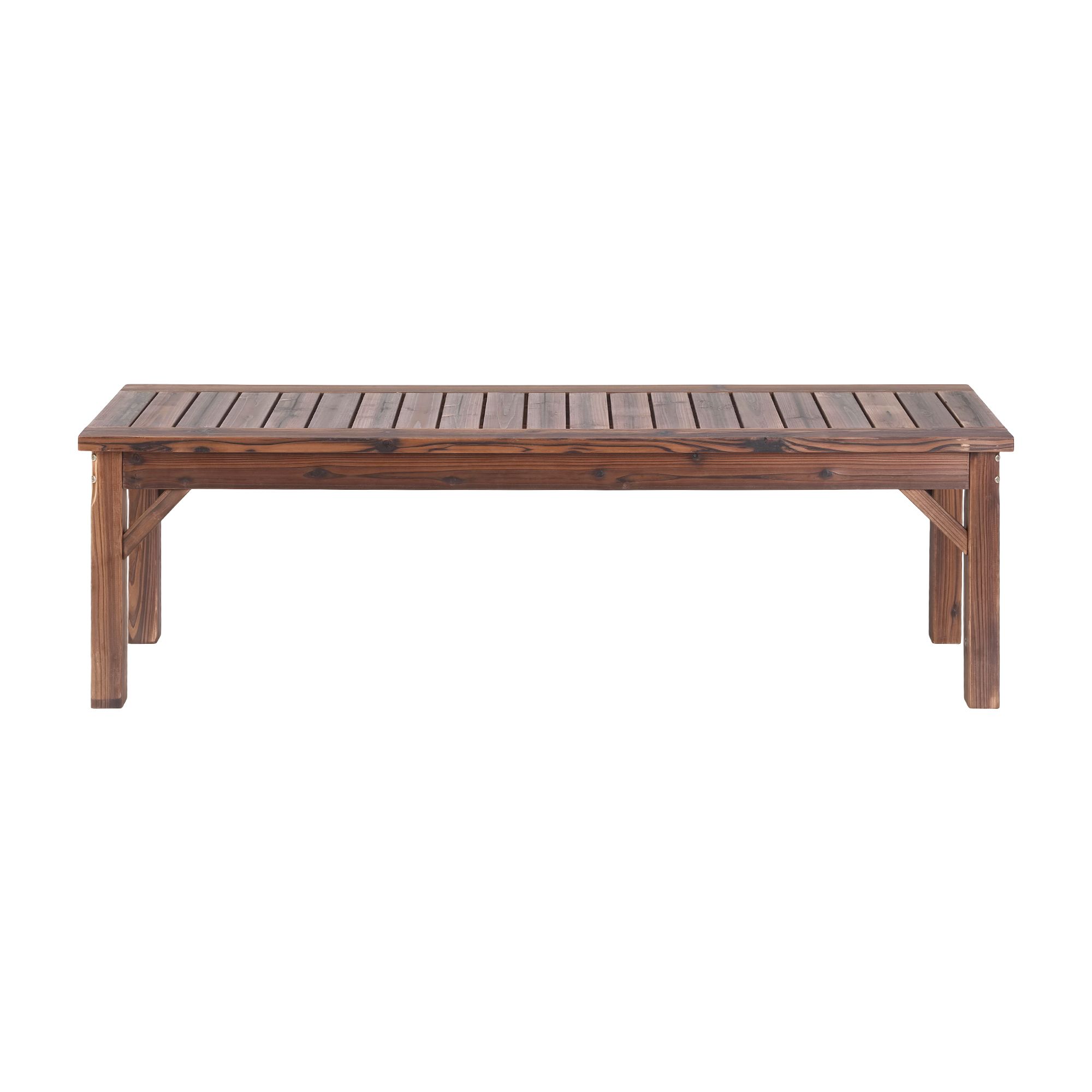 Gardeon Garden Benches Garden Seating Backless Timber Seat 150cm Brown - Image 4