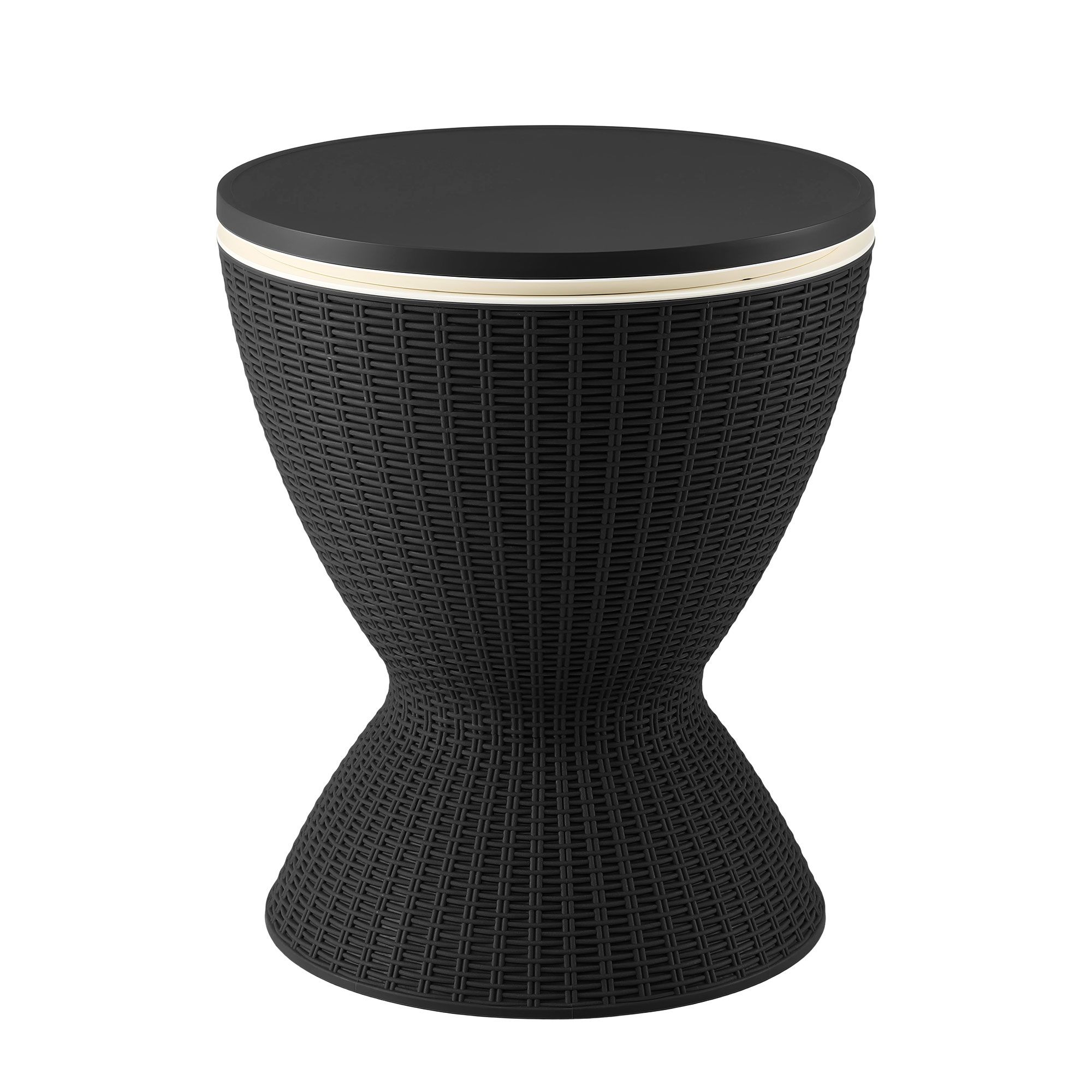 Gardeon Outdoor Bar Table Portable Ice Bucket Cooler 30L Adjustable Top Black - Image 3