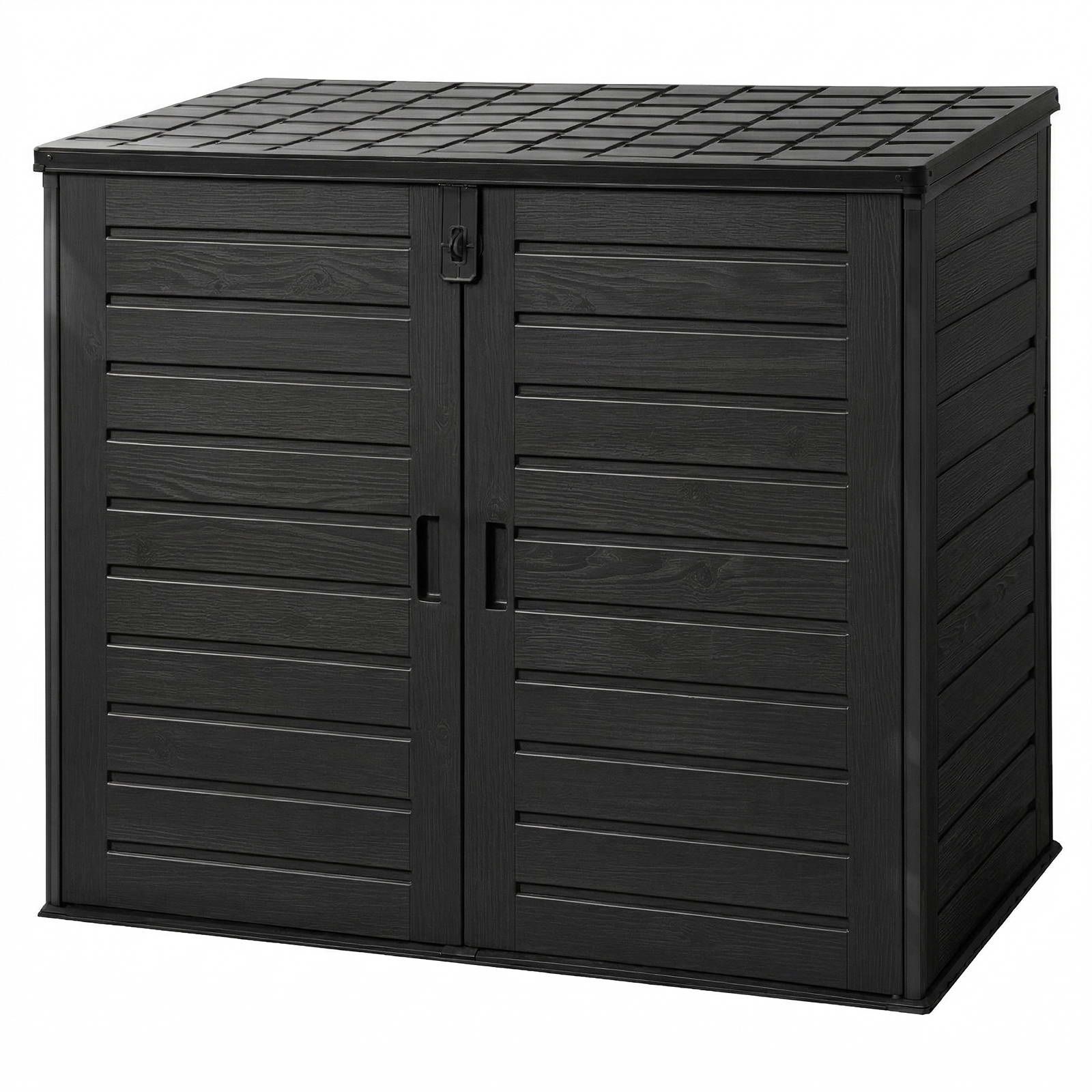 Gardeon Outdoor Storage Box 1170L Container Lockable Cabinet Tool Organizer Shed Black - Image 8