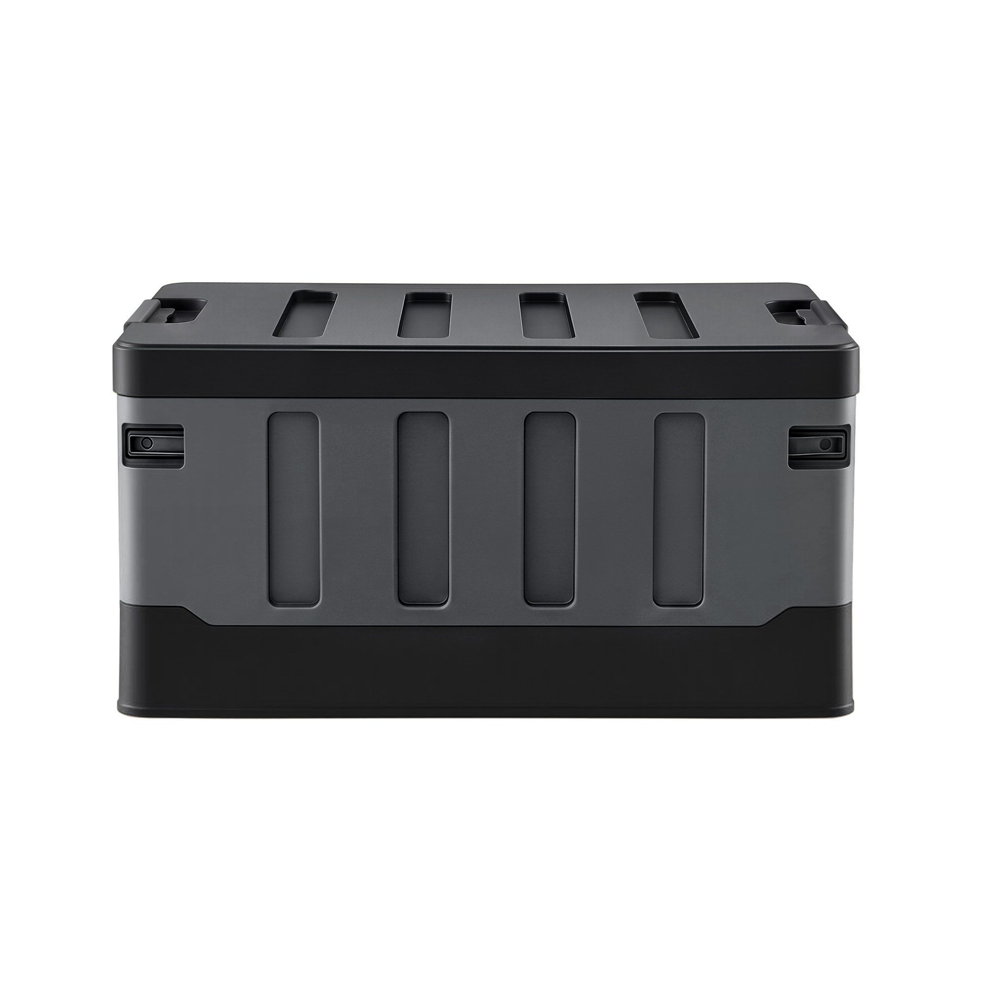 Gardeon Collapsible Outdoor Storage Box 60L Stackable Folding Camping Organizer Black - Image 3