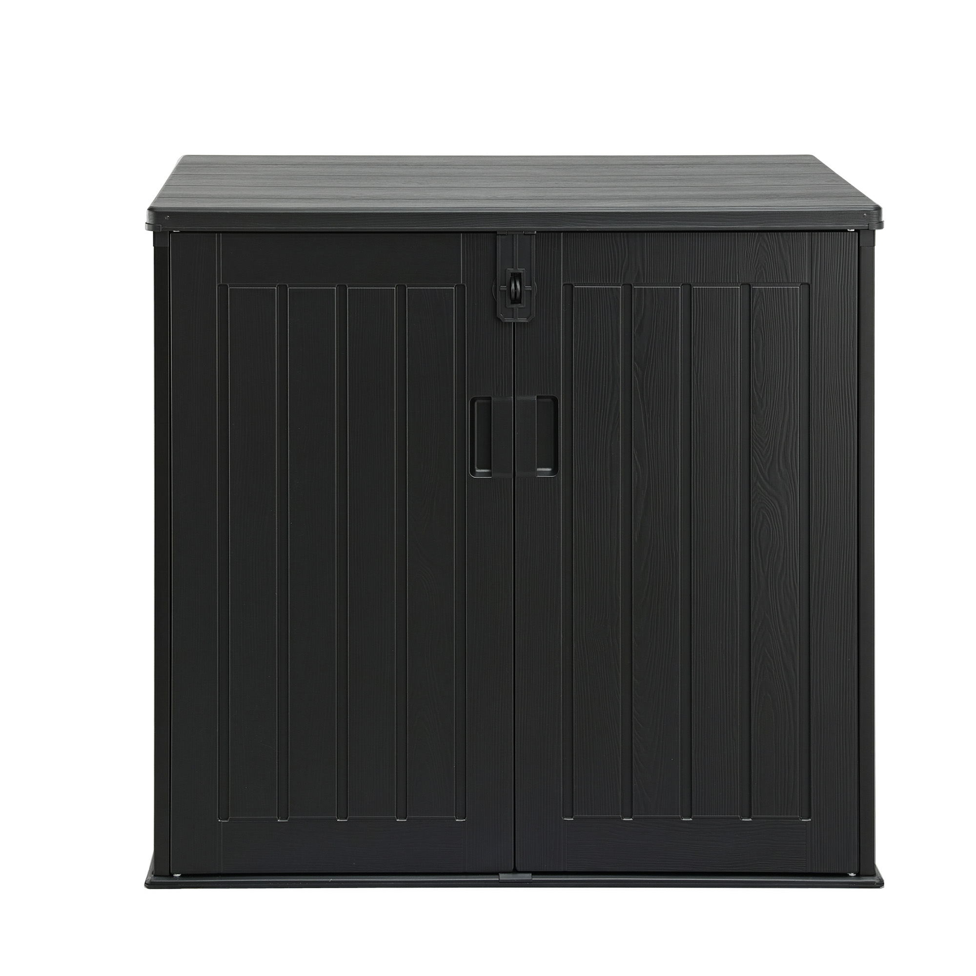 Gardeon Outdoor Storage Box 775L Container Lockable Cabinet Tool Organizer Shed Black - Image 3
