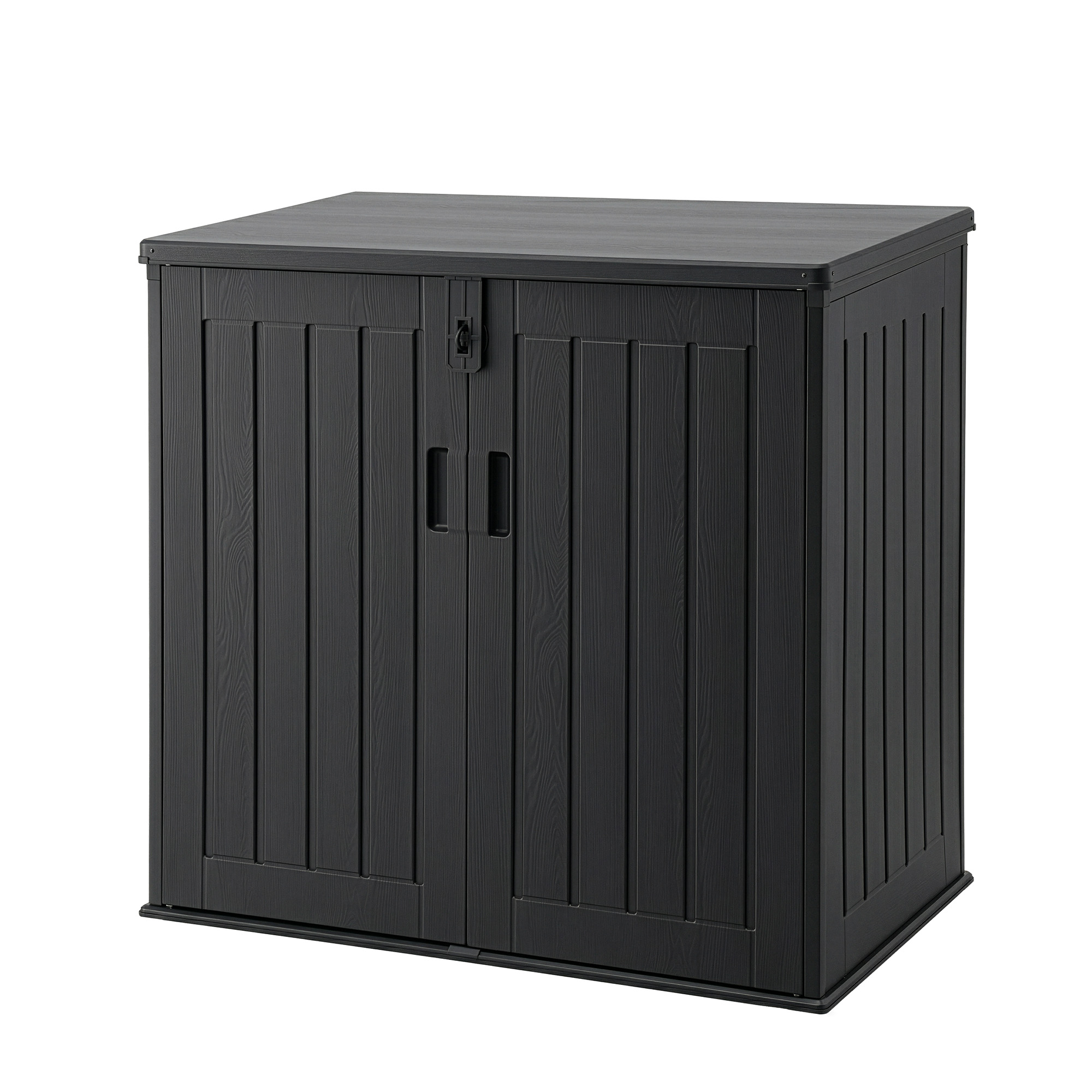 Gardeon Outdoor Storage Box 775L Container Lockable Cabinet Tool Organizer Shed Black - Image 8
