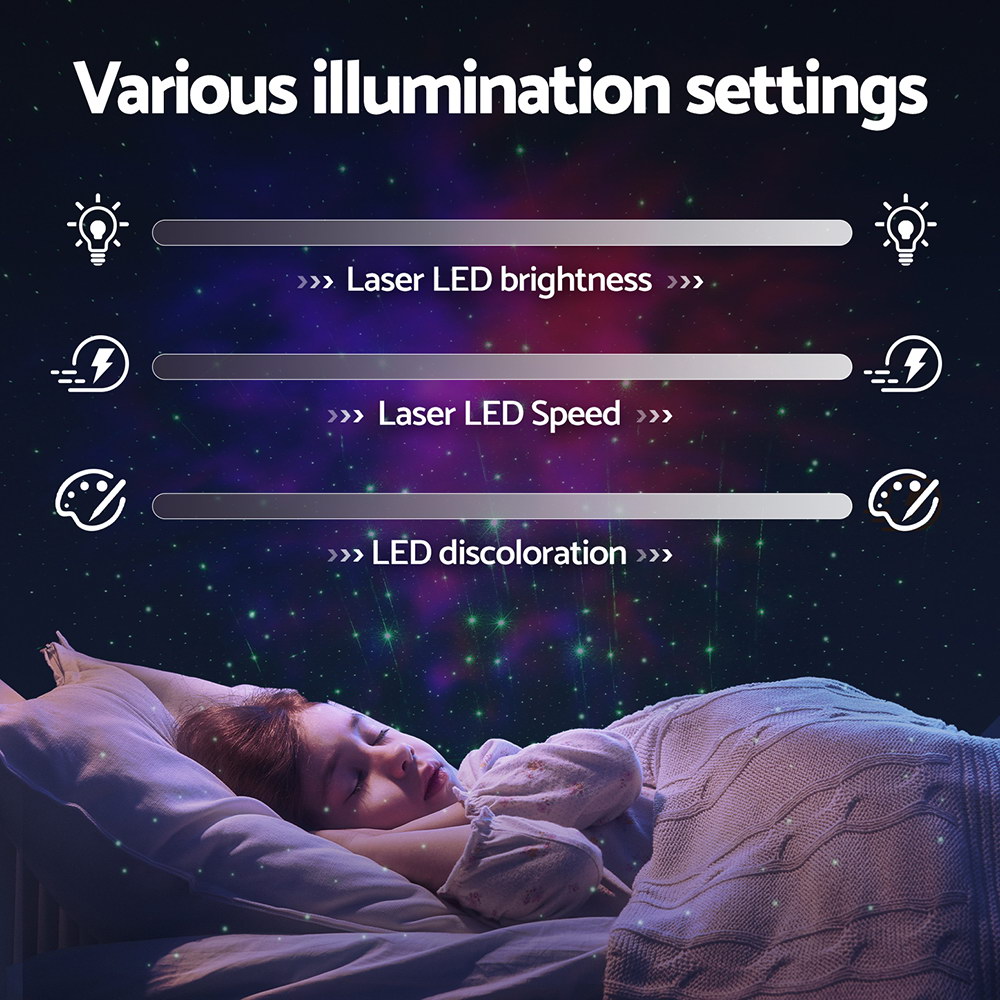 Gardeon Projector Party Light LED Starry Sky Galaxy Laser Projection Night Lamp - Image 5