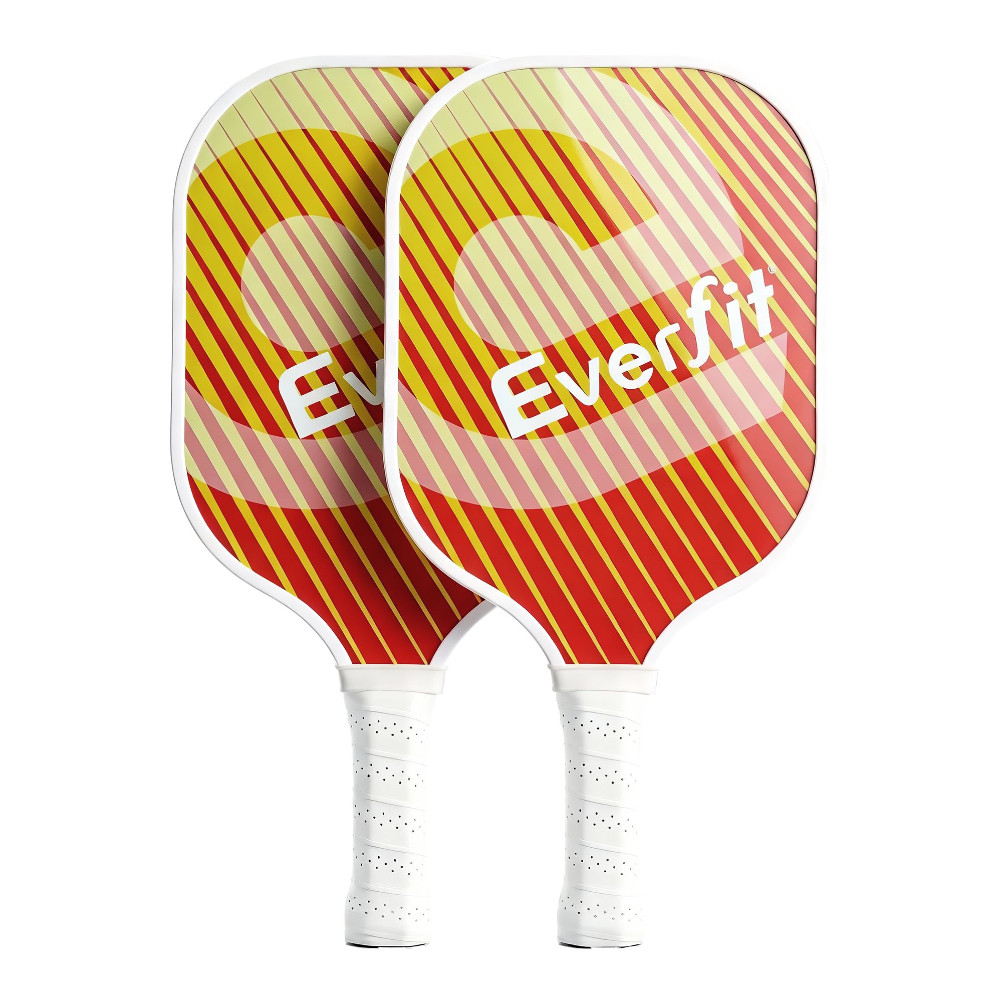 Everfit Pickleball Paddle Set Fibreglass Racquet Honeycomb Core With Bag Orange - Image 1
