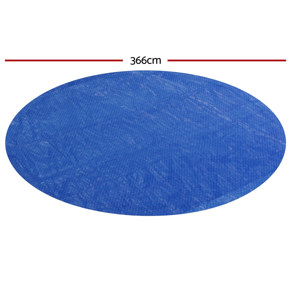 Aqua Buddy Pool Cover Fit 3.66m Round Above-ground Swimming Pool Blanket Blue - Image 2