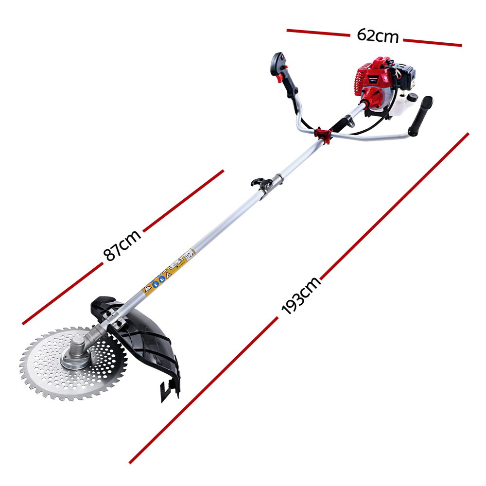 Giantz Pole Chainsaw Petrol Hedge Trimmer Tree Pruner 5 In 1 - Image 2