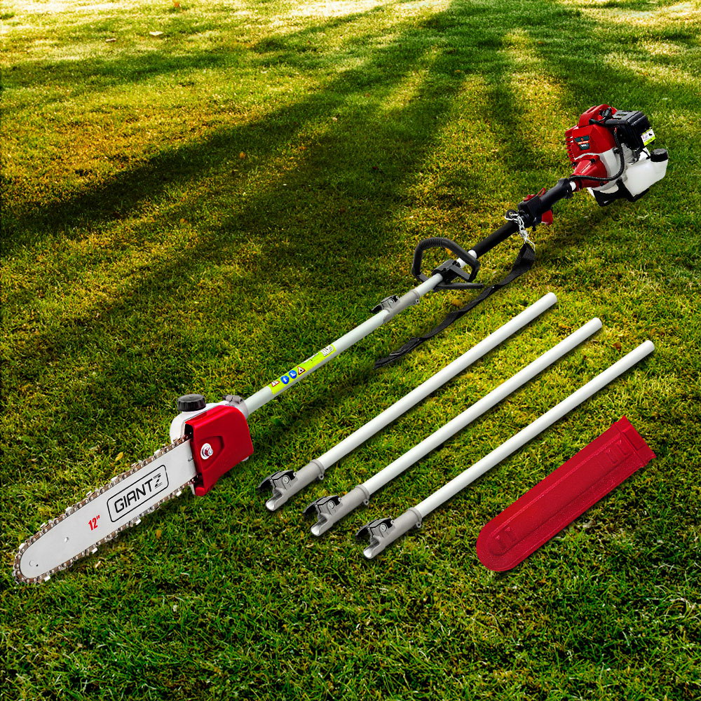 Giantz Pole Chainsaw 2 Stroke Petrol Tree Pruner Long Reach Saw 12 Inch Bar - Image 7