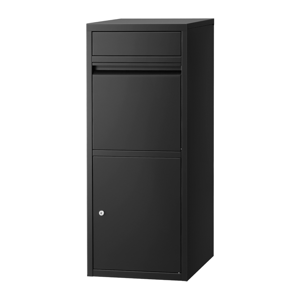 Gardeon Parcel Letterbox Drop Box Package Mailbox Black - Image 1