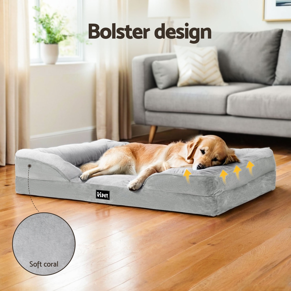 i.Pet Pet Bed Dog Calming Soft Cushion Egg Crate Large Sofa Washable Removable - Image 5