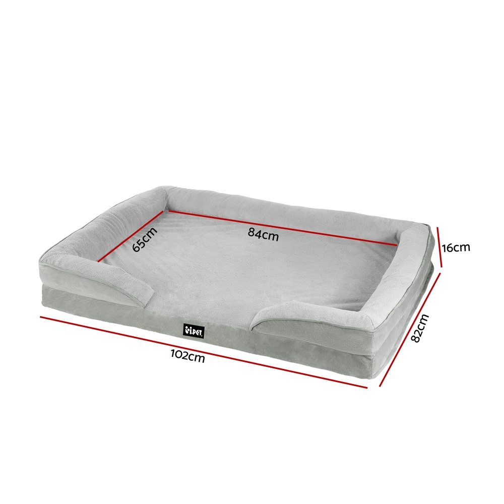 i.Pet Pet Bed Dog Calming Soft Cushion Egg Crate Large Sofa Removable Washable - Image 2