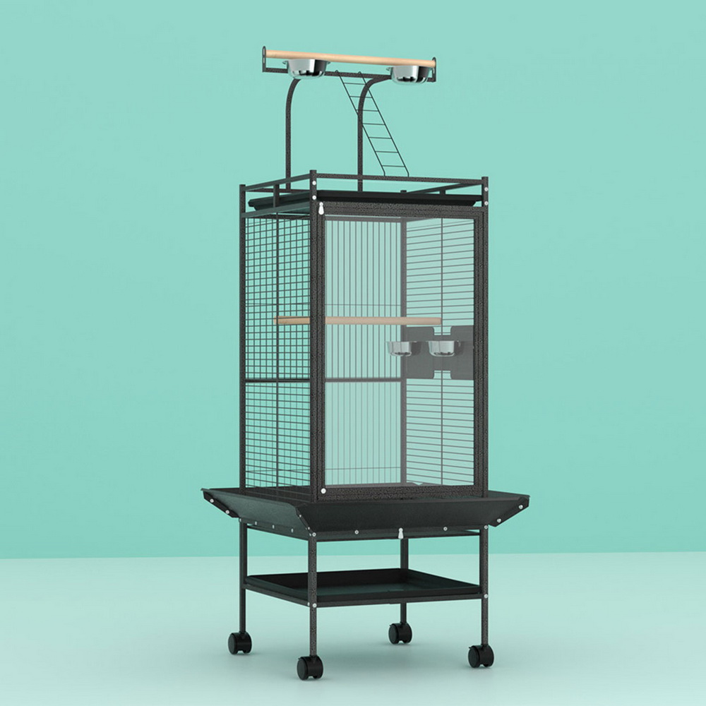 i.Pet Bird Cage Large Cages 155cm Parrot Aviary Stand-Alone Budgie Wheels Castor - Image 1