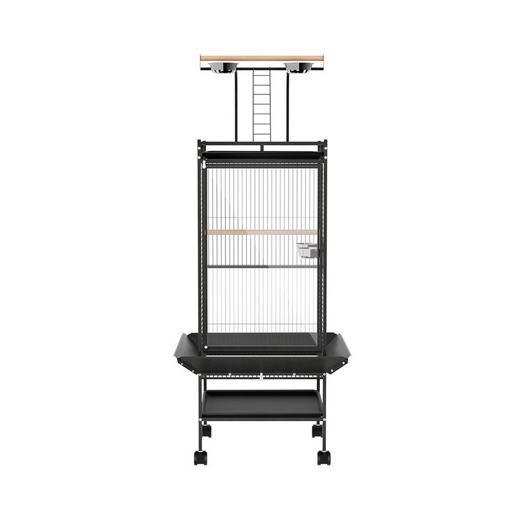 i.Pet Bird Cage Large Cages 155cm Parrot Aviary Stand-Alone Budgie Wheels Castor - Image 3