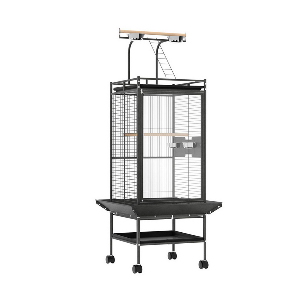 i.Pet Bird Cage Large Cages 155cm Parrot Aviary Stand-Alone Budgie Wheels Castor - Image 7