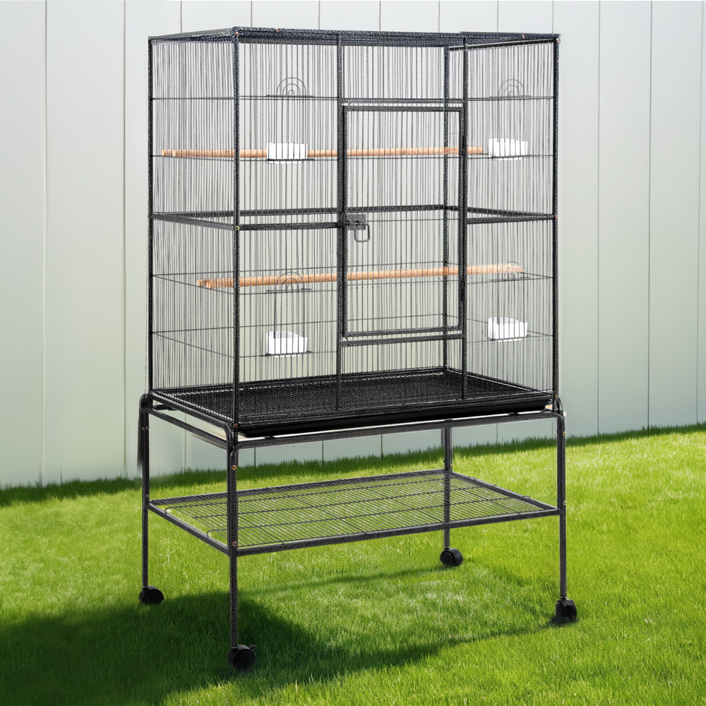 i.Pet Bird Cage Large Cages 160cm Parrot Aviary Stand-Alone Budgie Wheels Castor - Image 1