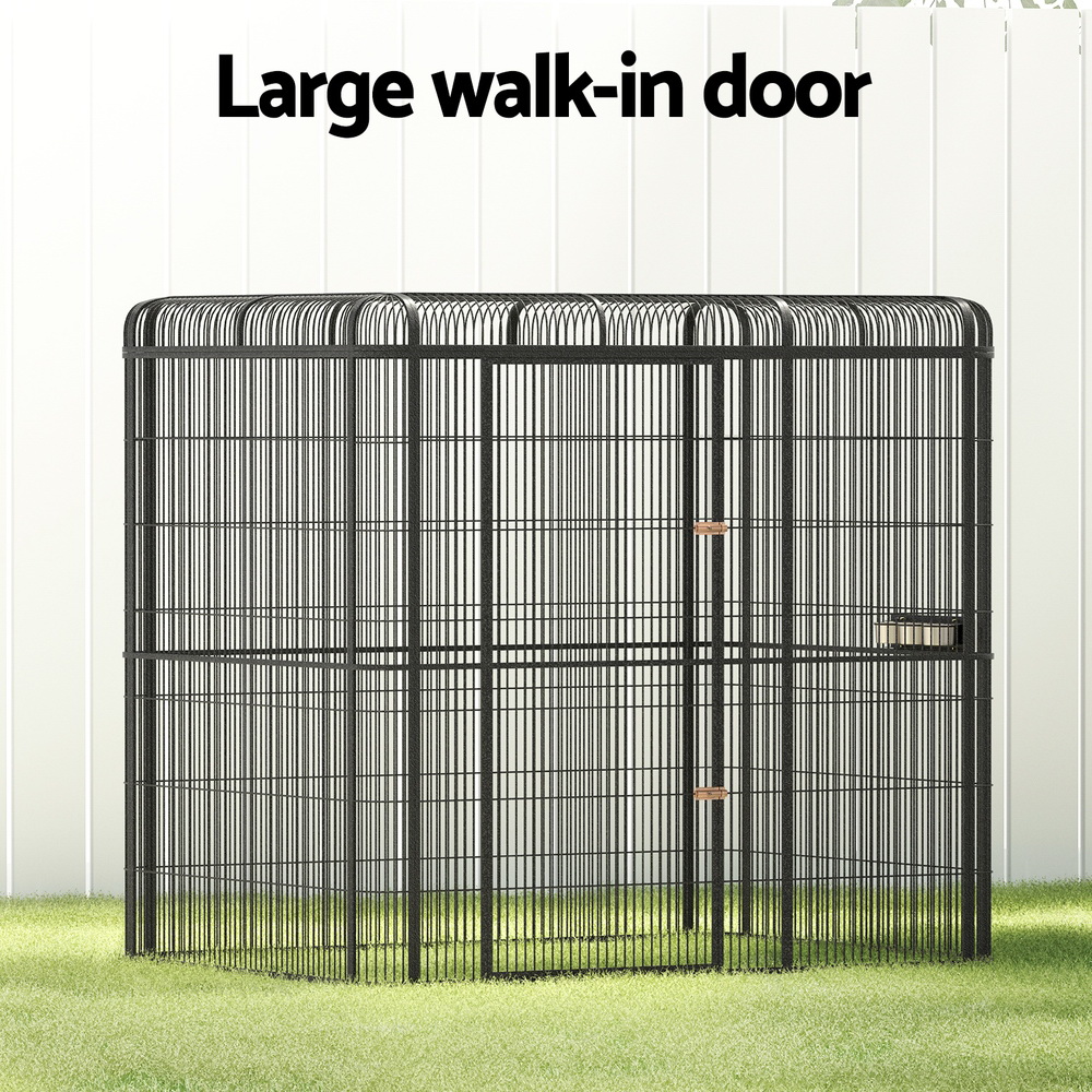 i.Pet Bird Cage Large Walk-in Aviary Budgie Perch Cage Parrot Pet Huge 203cm - Image 4