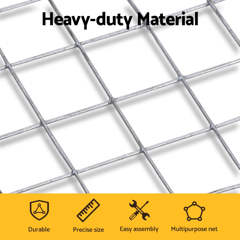 i.Pet Poultry Chicken Fence Pet Netting Wire Mesh Roll Duck Goose Coop 25Mx1.2M - Image 4