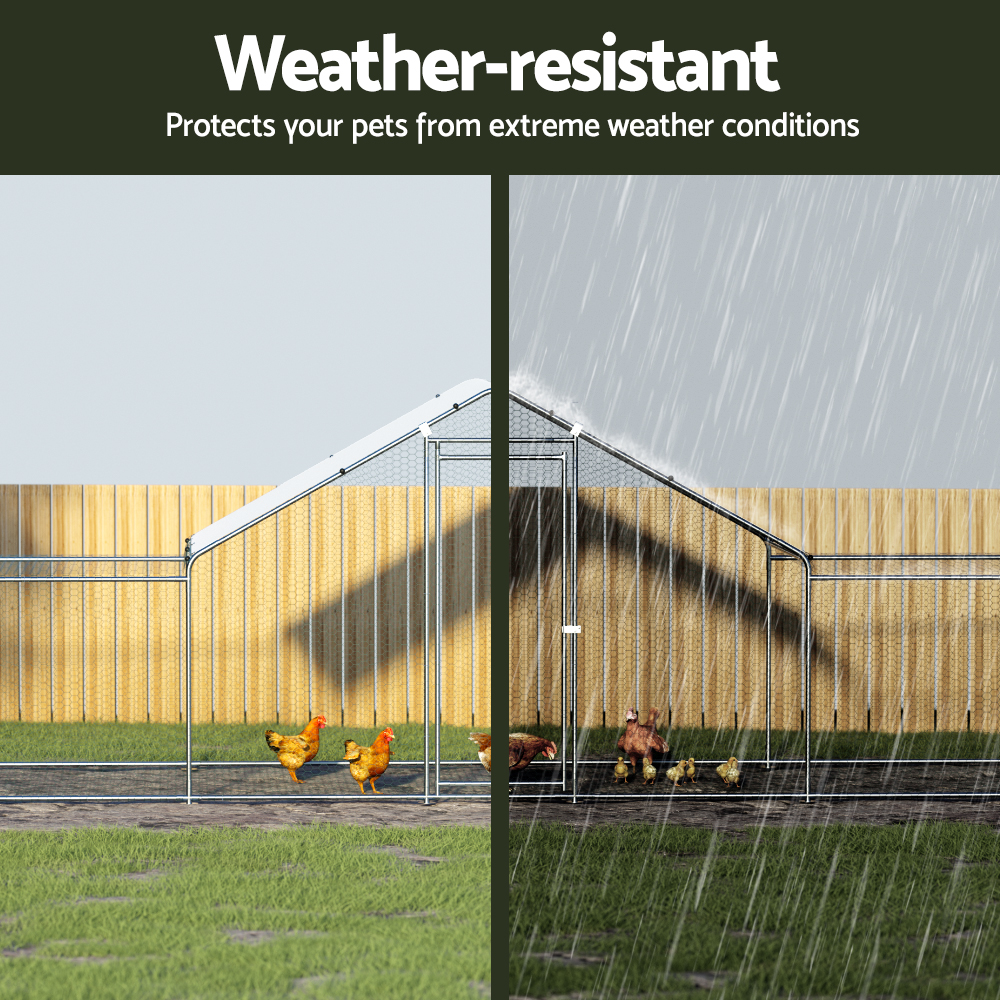 i.Pet Chicken Coop Cage Run Rabbit Hutch Large Walk In Hen House Cover 7mx2mx2m - Image 5