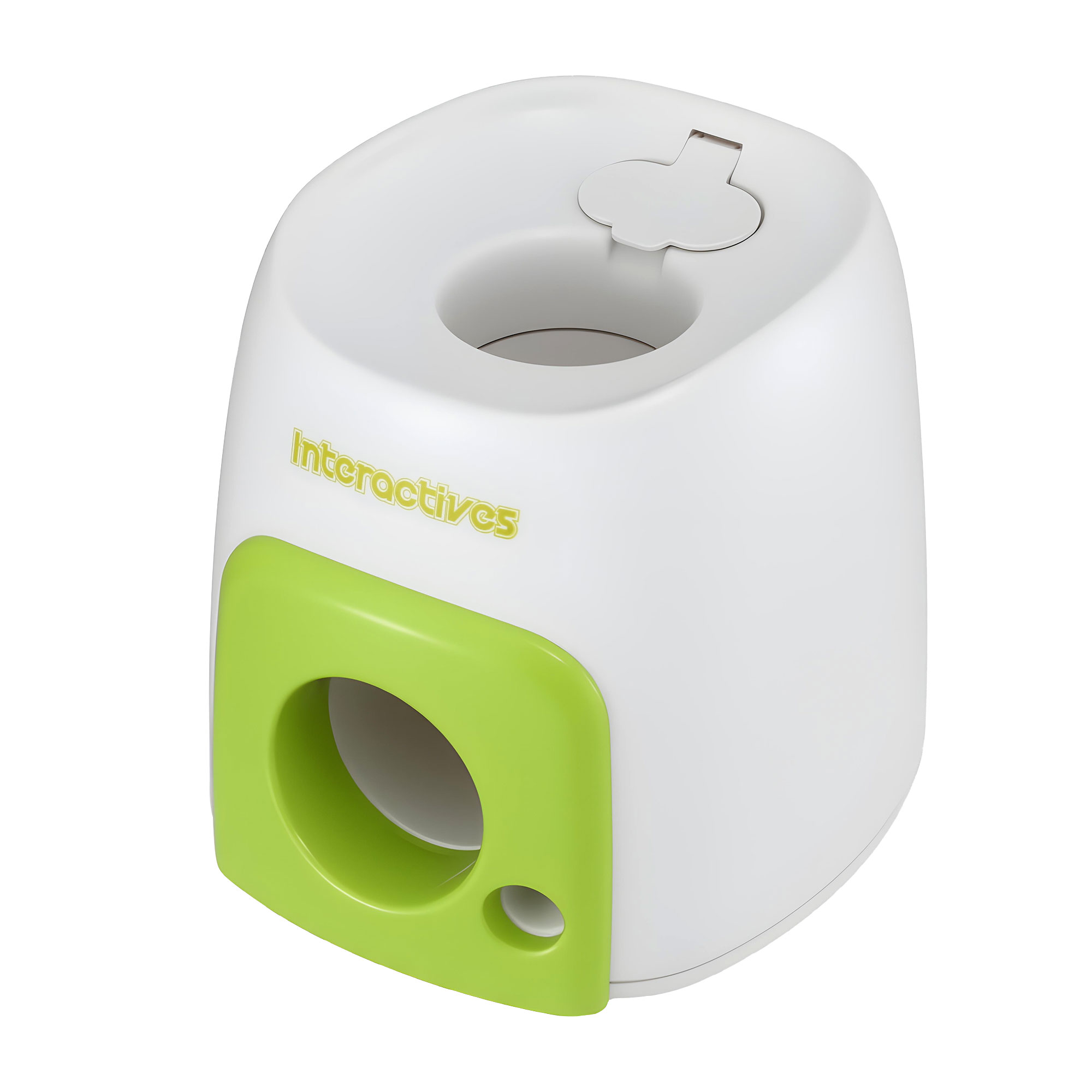 i.Pet 2-in-1 Dog Ball Launcher & Treat Dispenser with 2 Balls Green - Image 1