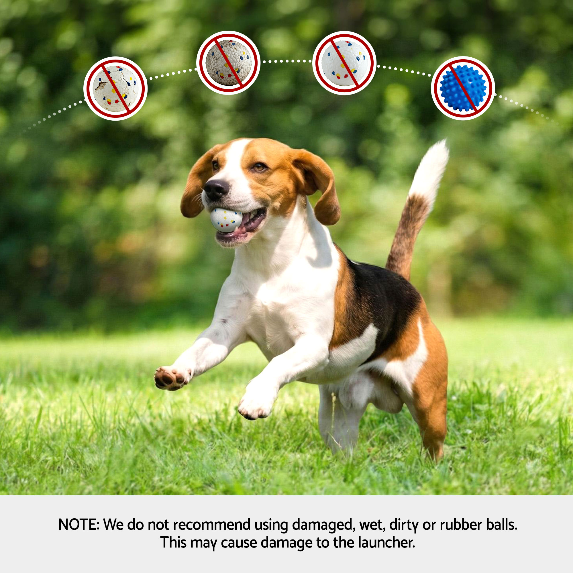 i.Pet Dog Ball Launcher Thrower with 6 ETPU Balls & 14/18/22m Launch Distance Black - Image 8