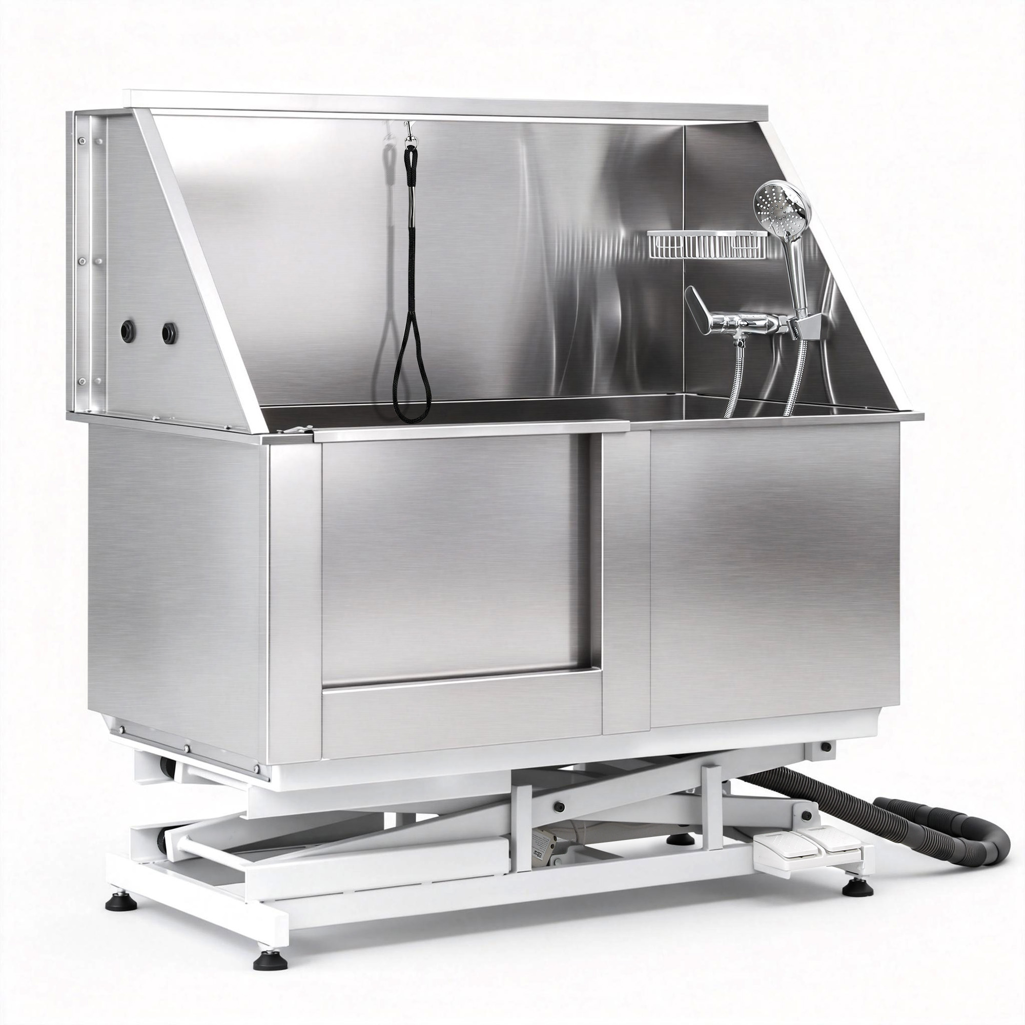 i.Pet Electric Pet Bath Tub Dog Grooming Stainless Steel Wash Station 127cm - Image 1