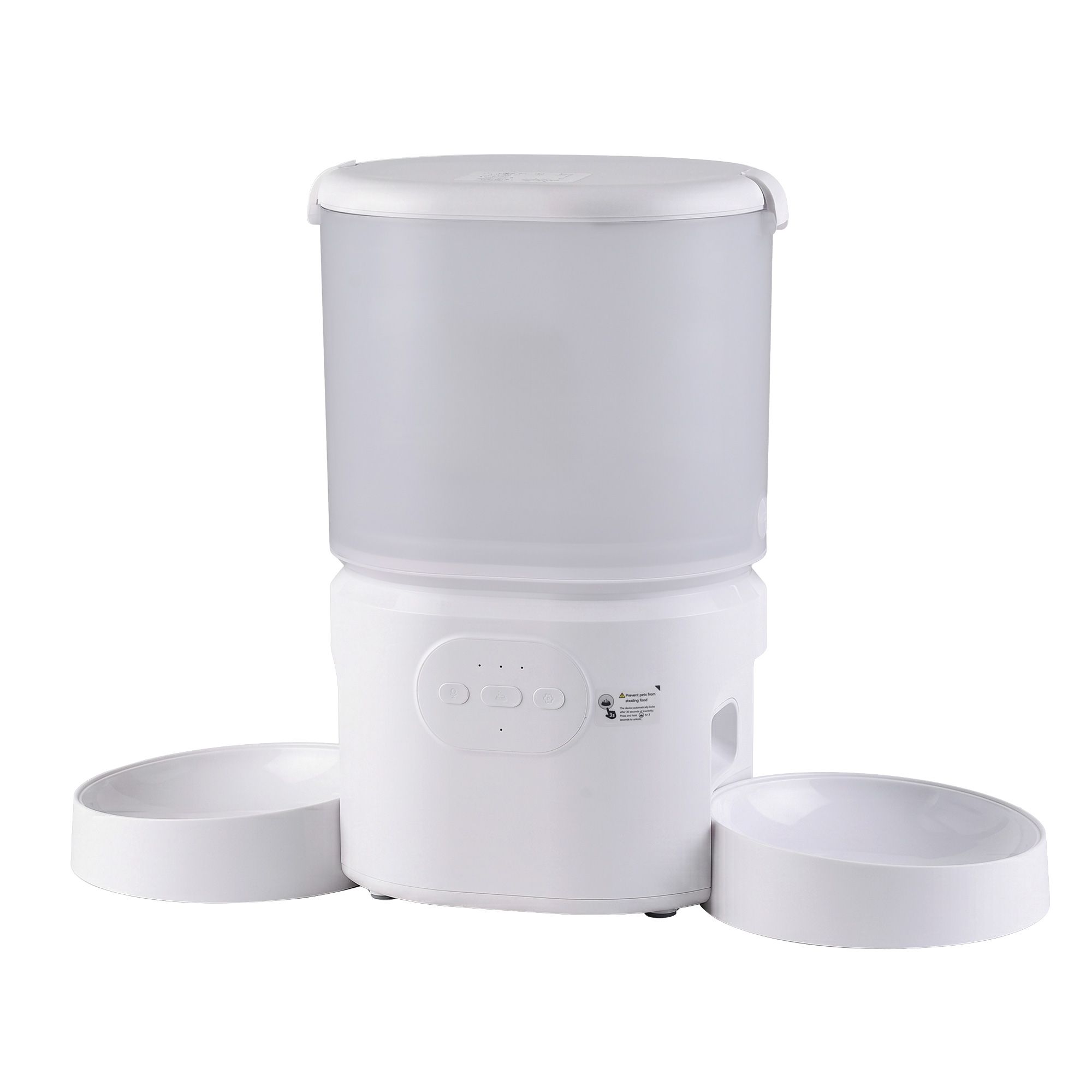 i.Pet 5L Automatic Pet Feeder Dual Bowl Smart Dispenser APP Control Cats Dogs - Image 1