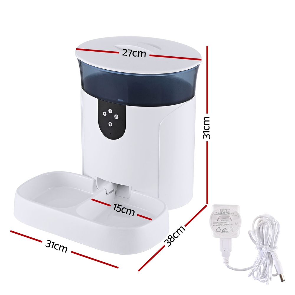 i.Pet Automatic Pet Feeder Dog Cat Wifi 7L Auto Smart Food Dispenser Timer Feed - Image 2