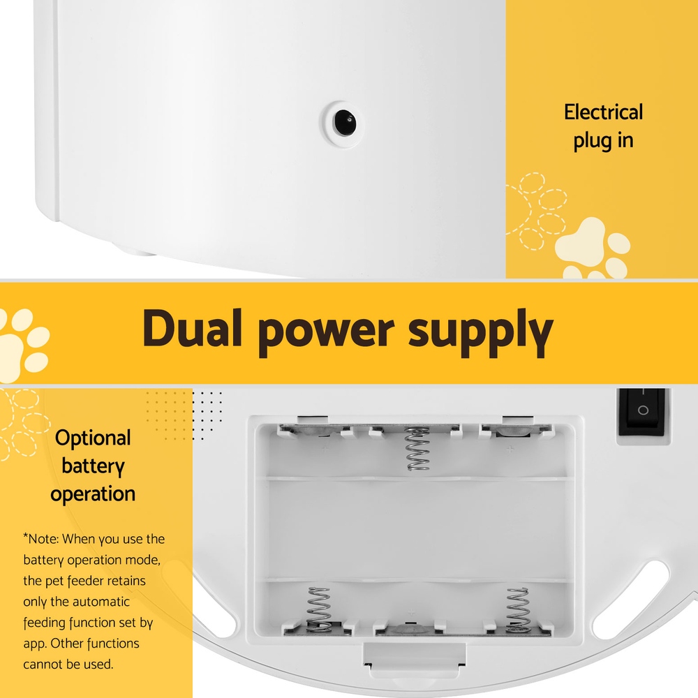 i.Pet Automatic Pet Feeder Dog Cat Wifi 7L Auto Smart Food Dispenser Timer Feed - Image 6
