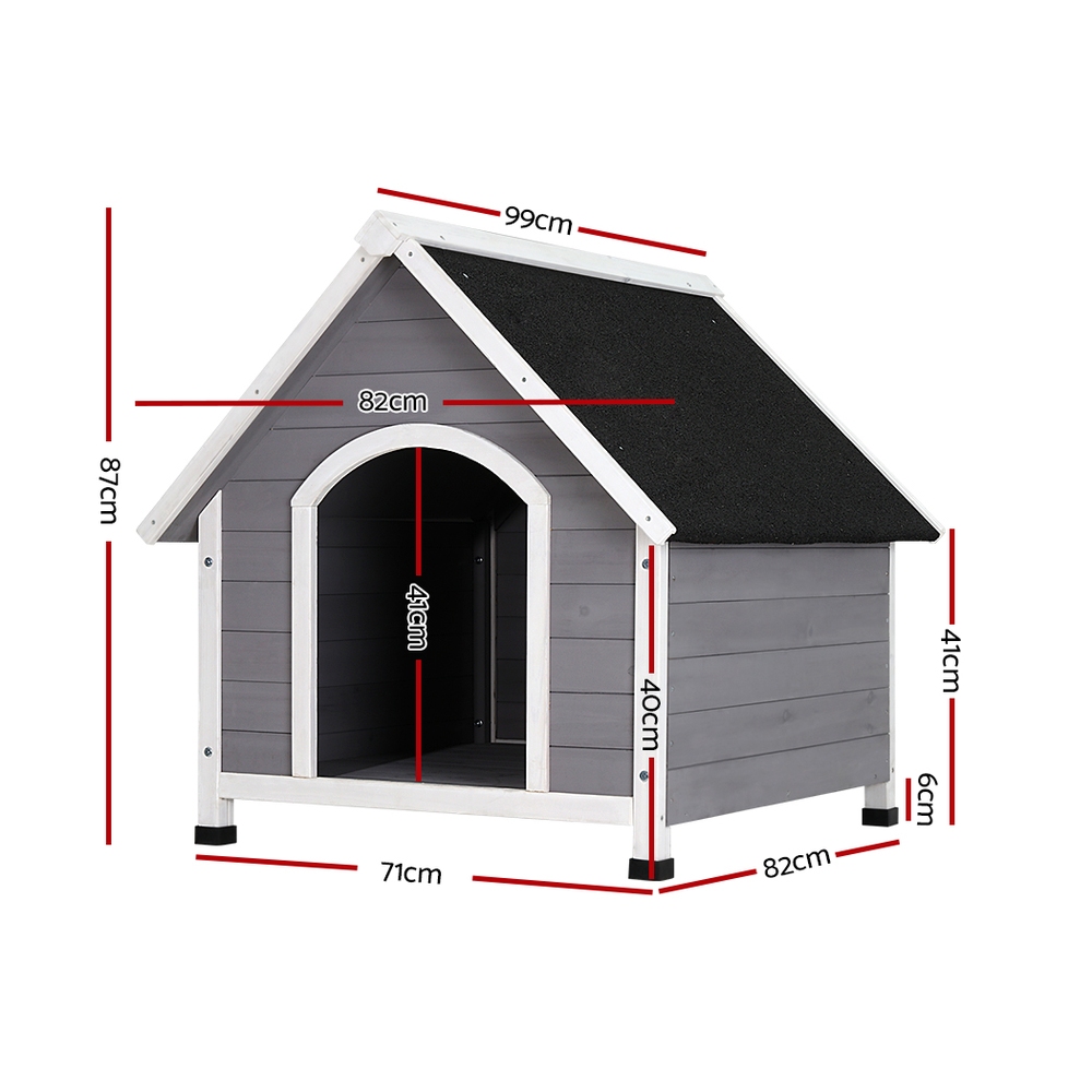 i.Pet Dog Kennel Wooden Large House Outdoor Indoor Puppy Pet Cabin Weatherproof XL - Image 2