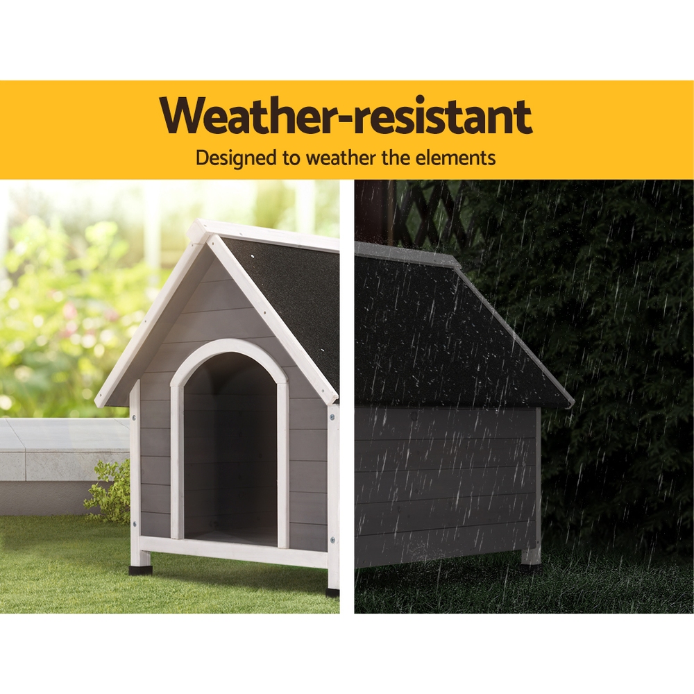 i.Pet Dog Kennel Wooden Large House Outdoor Indoor Puppy Pet Cabin Weatherproof XL - Image 5