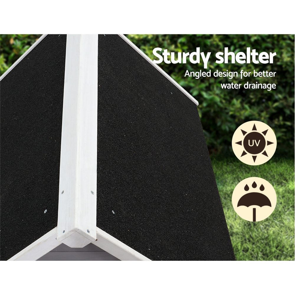 i.Pet Dog Kennel Wooden Large House Outdoor Indoor Puppy Pet Cabin Weatherproof XL - Image 7