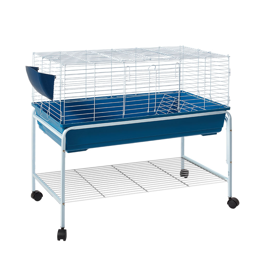 i.Pet Rabbit Cage Hutch 106cm Indoor Enclosure Carrier - Image 1