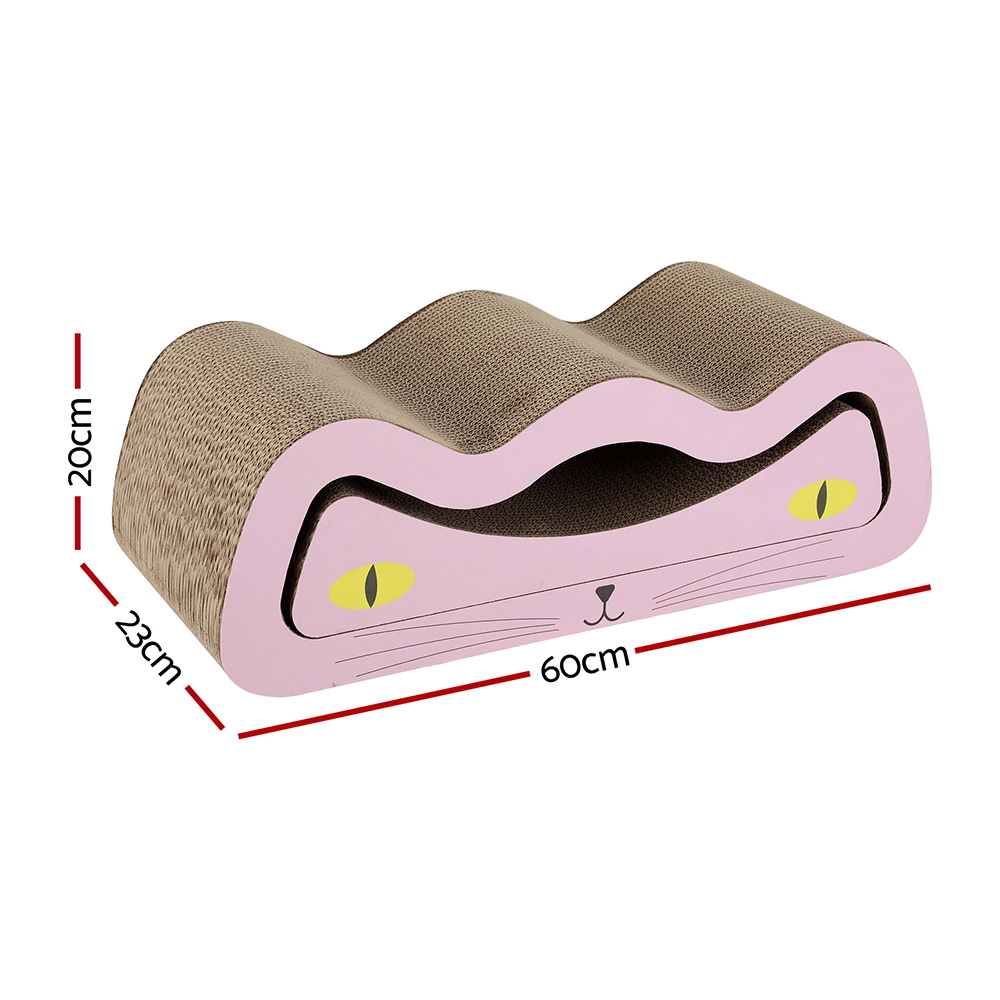 i.Pet Cat Scratching Board Scratcher Cardboard Kitten Indoor Climbing Pad Catnip - Image 2