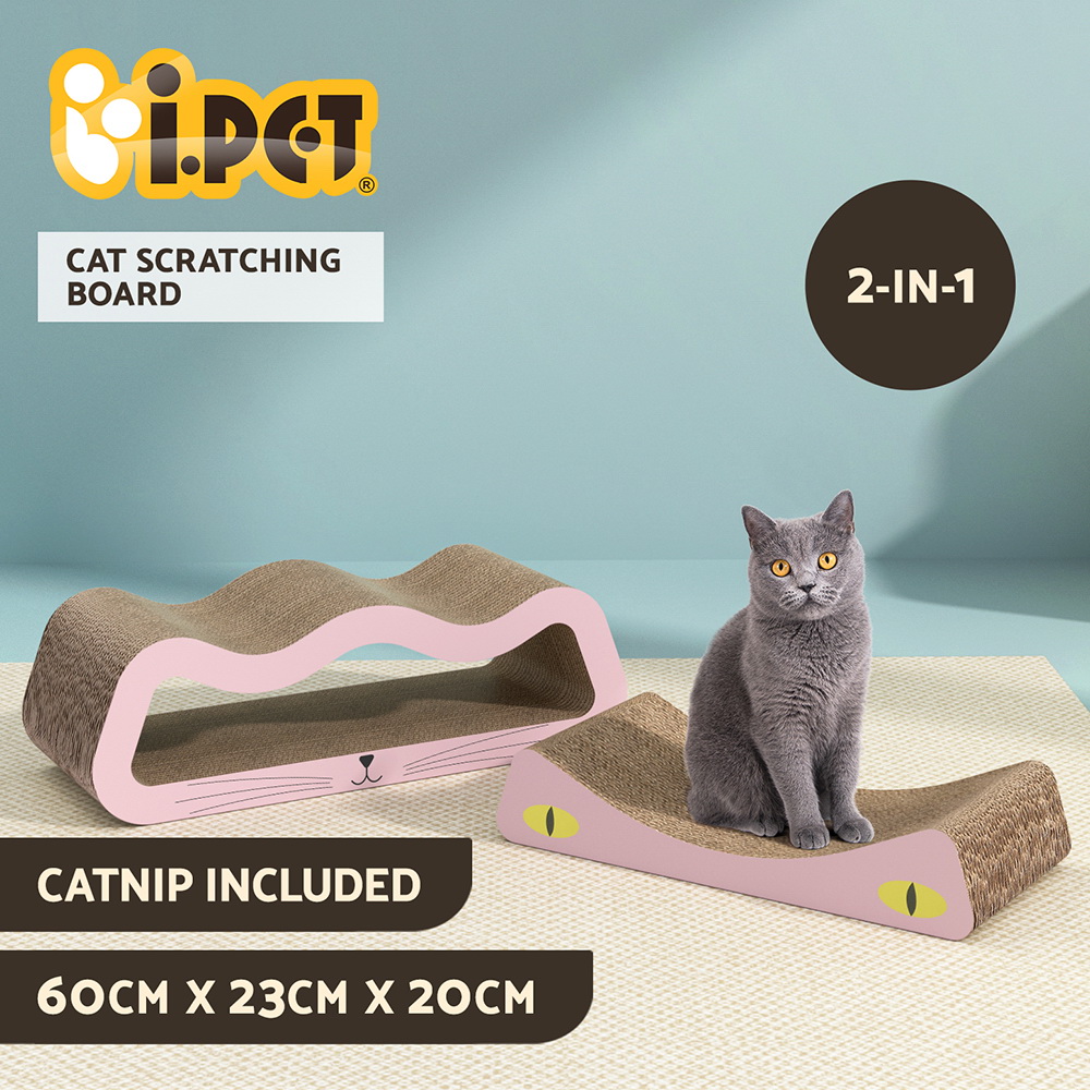 i.Pet Cat Scratching Board Scratcher Cardboard Kitten Indoor Climbing Pad Catnip - Image 5