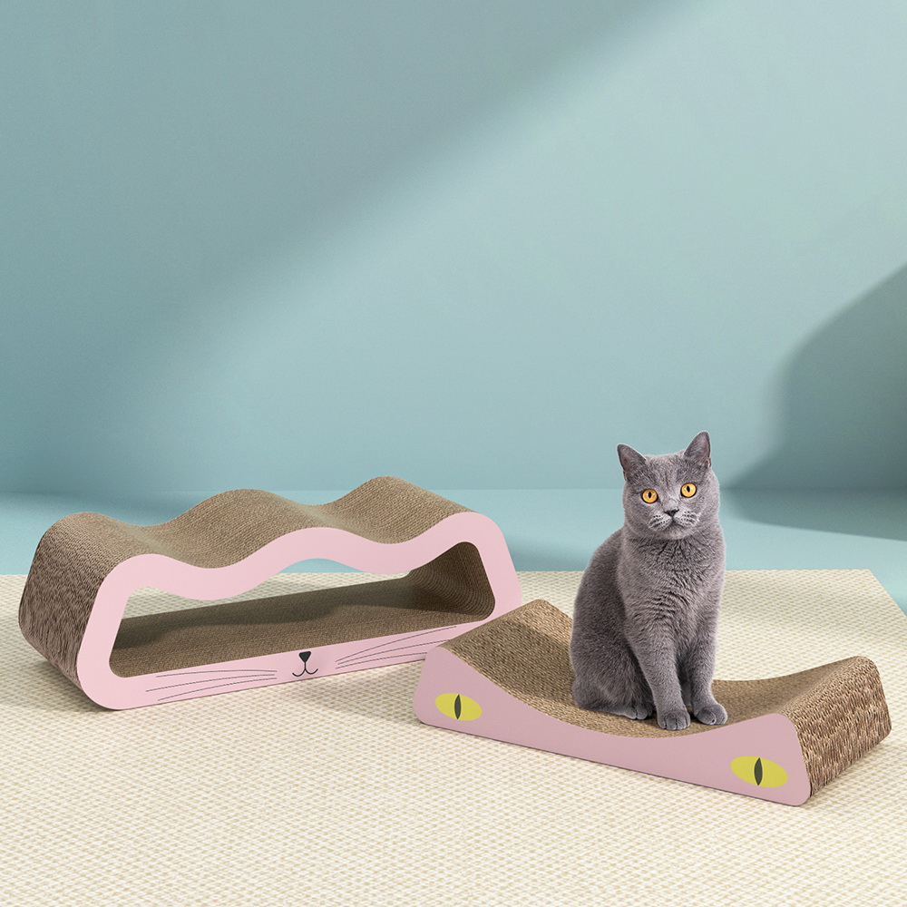 i.Pet Cat Scratching Board Scratcher Cardboard Kitten Indoor Climbing Pad Catnip - Image 6