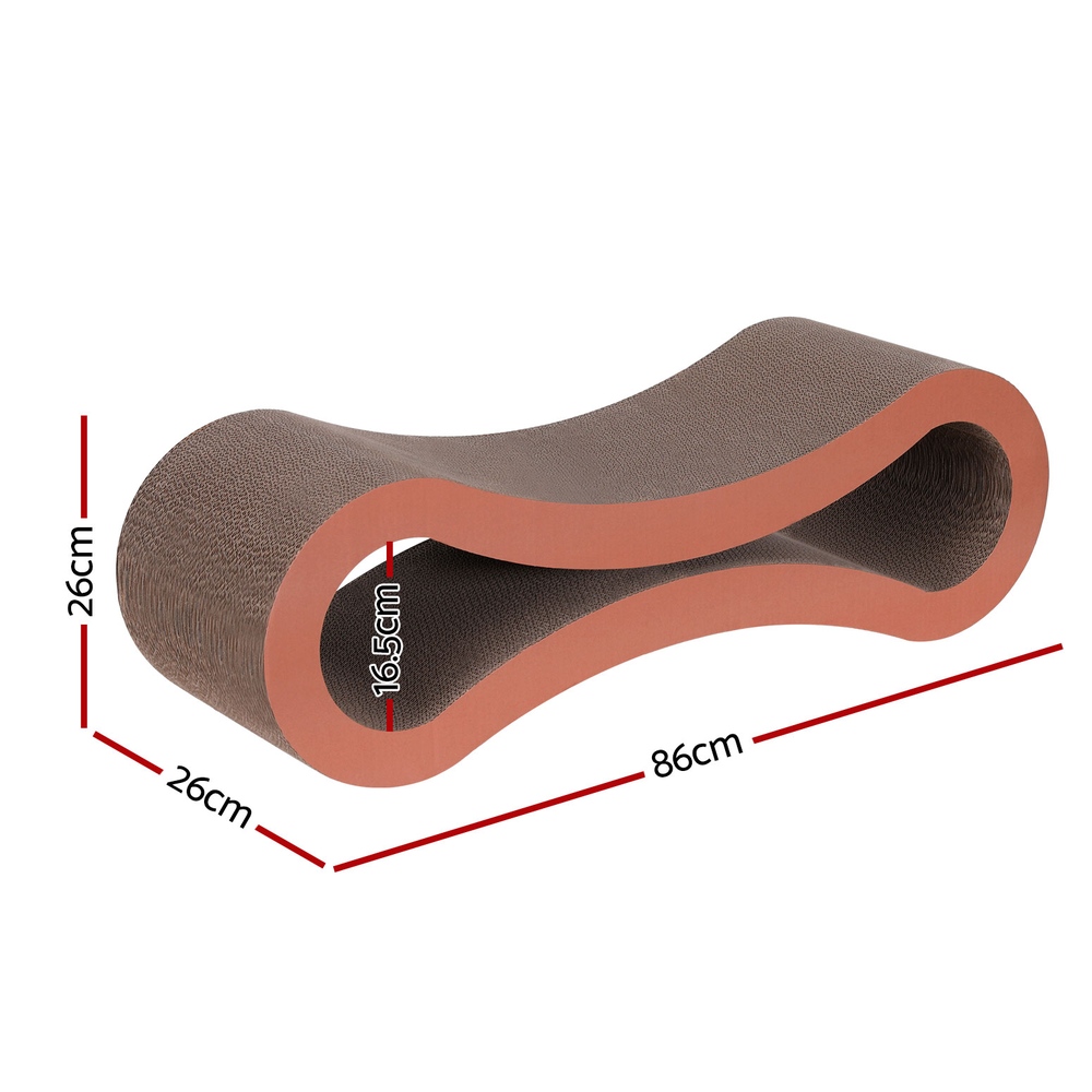 i.Pet Cat Scratching Board Scratcher Cardboard Kitten Indoor Climbing Bed Catnip - Image 2