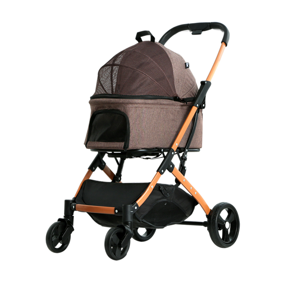 i.Pet Pet Stroller Dog Pram Large Cat Carrier Travel Foldable 4 Wheels Pushchair Double - Image 3